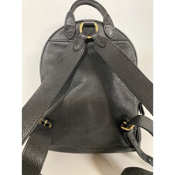 COACH Women's997 Small Backpack Pebbled Black Leather adjustable  EUC - Picture 3 of 16